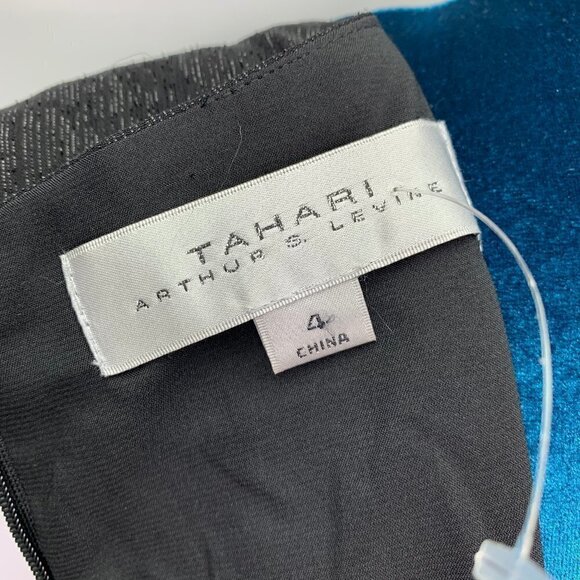 Tahari Size 4 Maxi Dress NWT Black Metallic Thread Sleeveless Boho Party V Neck - Picture 2 of 12